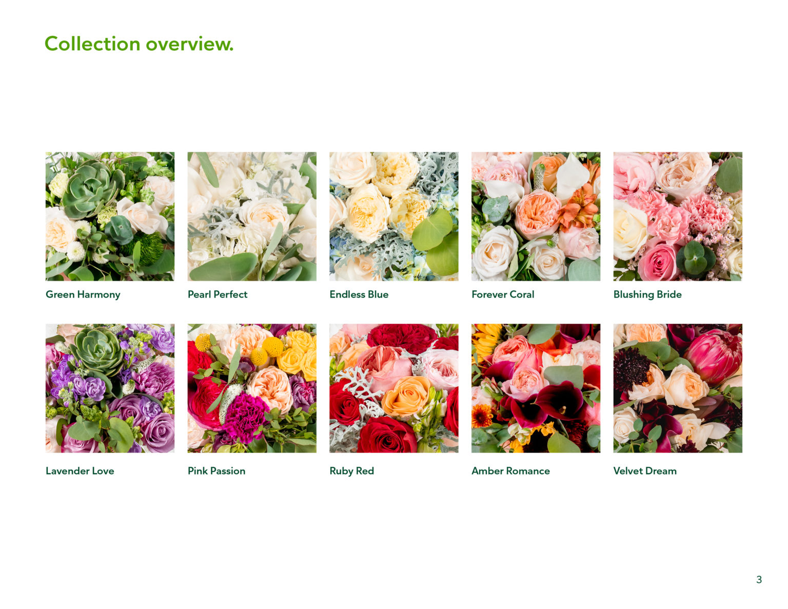 Floral brochure
